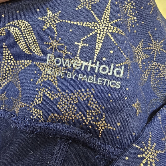 Starry Night Blue Leggings Fabletics Power Hold S - Picture 3 of 3